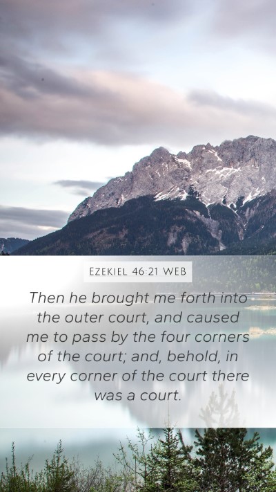 Ezekiel 46:21 WEB Bible Verse Image