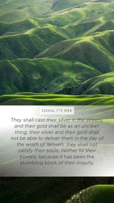 Ezekiel 7:19 WEB Bible Verse Image