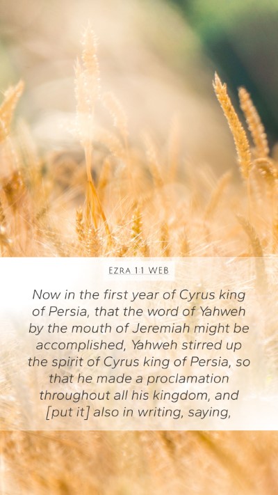 Ezra 1:1 WEB Bible Verse Image