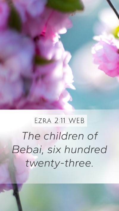 Ezra 2:11 WEB Bible Verse Image