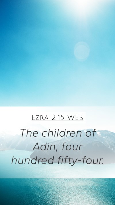Ezra 2:15 WEB Bible Verse Image
