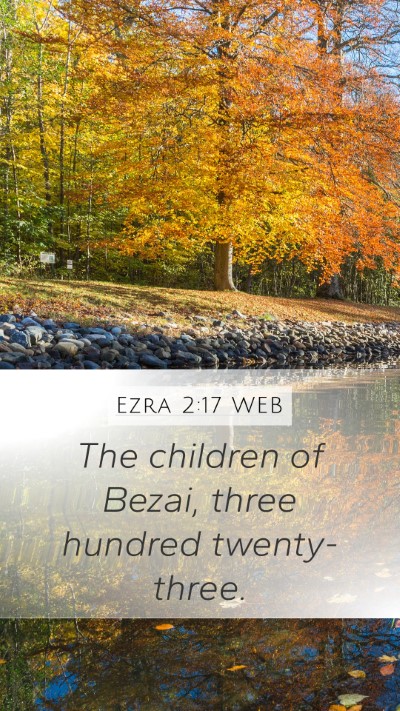 Ezra 2:17 WEB Bible Verse Image