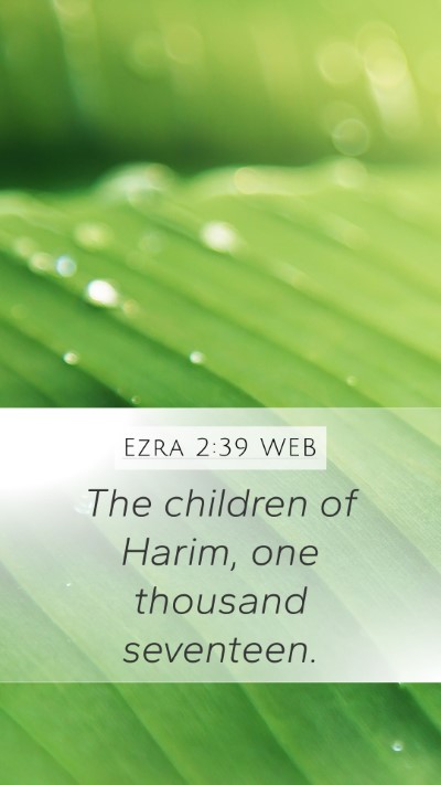 Ezra 2:39 WEB Bible Verse Image