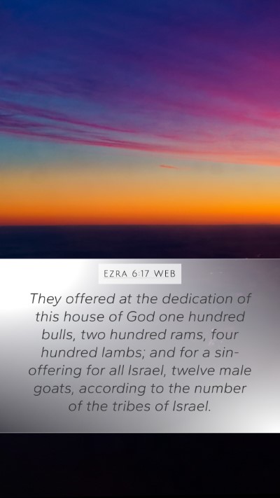Ezra 6:17 WEB Bible Verse Image