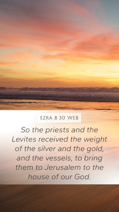 Ezra 8:30 WEB Bible Verse Image