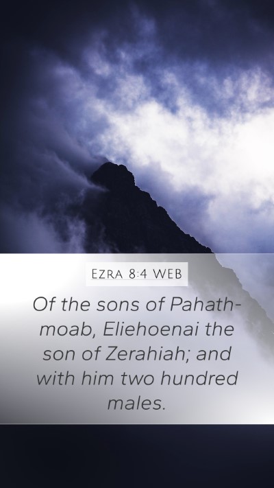 Ezra 8:4 WEB Bible Verse Image