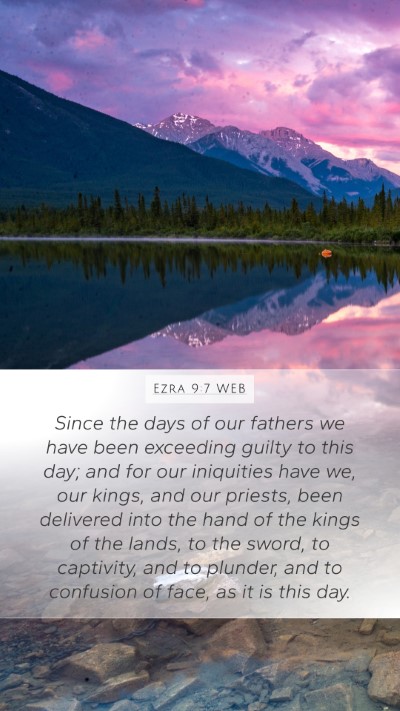 Ezra 9:7 WEB Bible Verse Image