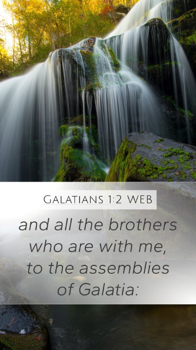Galatians 1:2 WEB Bible Verse Image