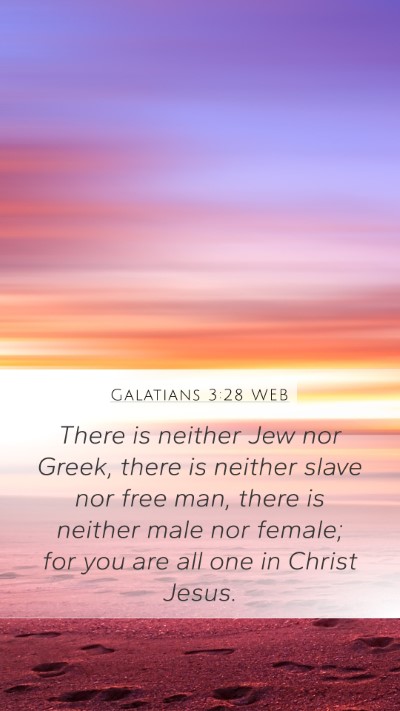 Galatians 3:28 WEB Bible Verse Image