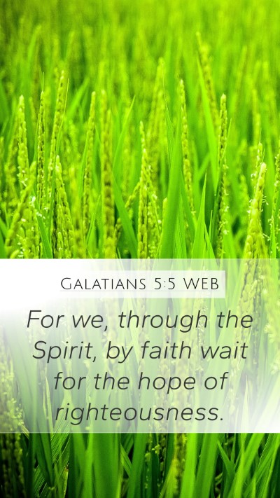 Galatians 5:5 WEB Bible Verse Image