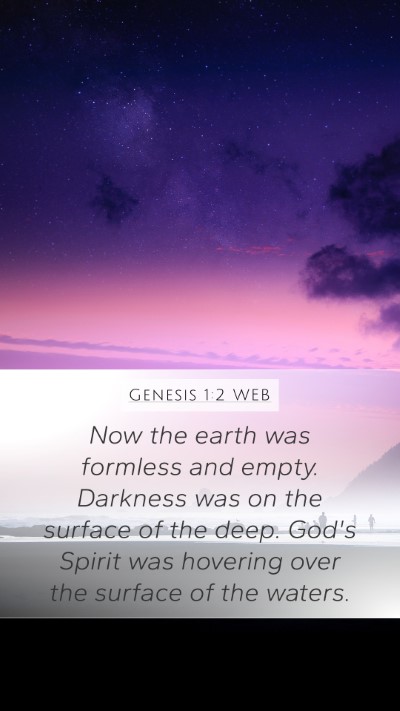Genesis 1:2 WEB Bible Verse Image