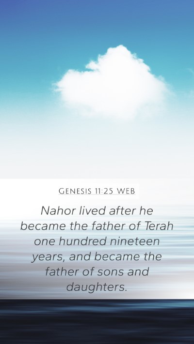 Genesis 11:25 WEB Bible Verse Image