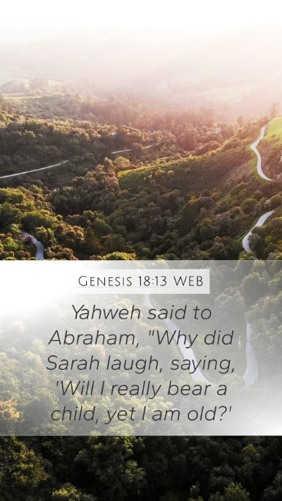 Genesis 18:13 WEB Bible Verse Image