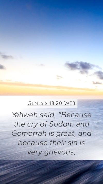 Genesis 18:20 WEB Bible Verse Image