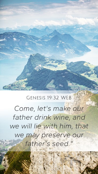 Genesis 19:32 WEB Bible Verse Image