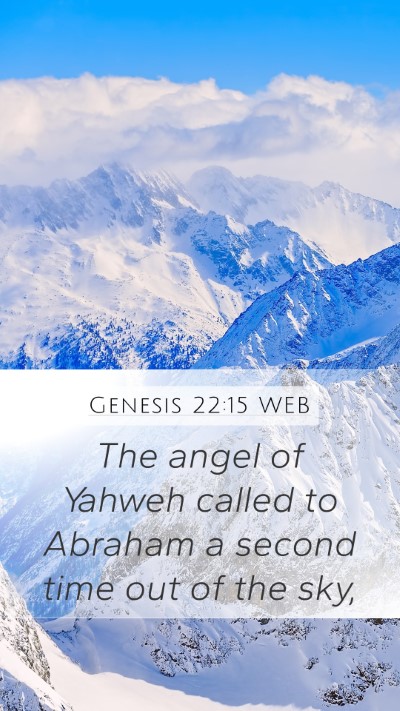 Genesis 22:15 WEB Bible Verse Image
