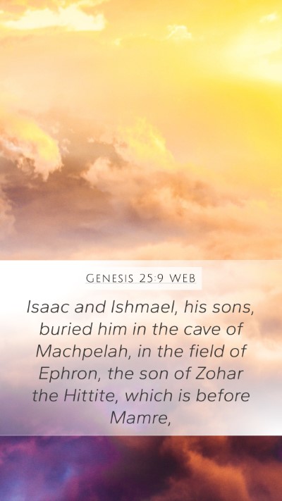Genesis 25:9 WEB Bible Verse Image