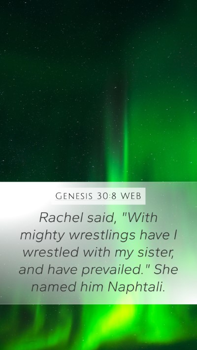 Genesis 30:8 WEB Bible Verse Image