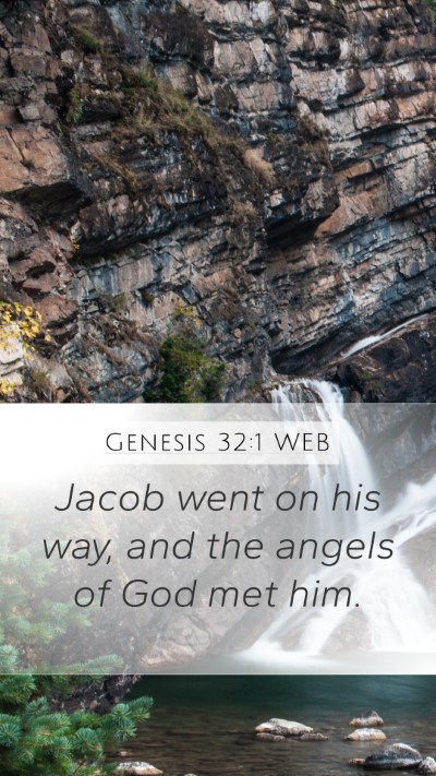 Genesis 32:1 WEB Bible Verse Image