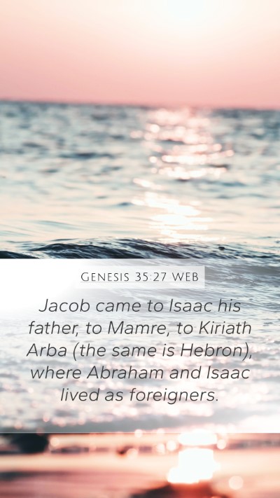 Genesis 35:27 WEB Bible Verse Image