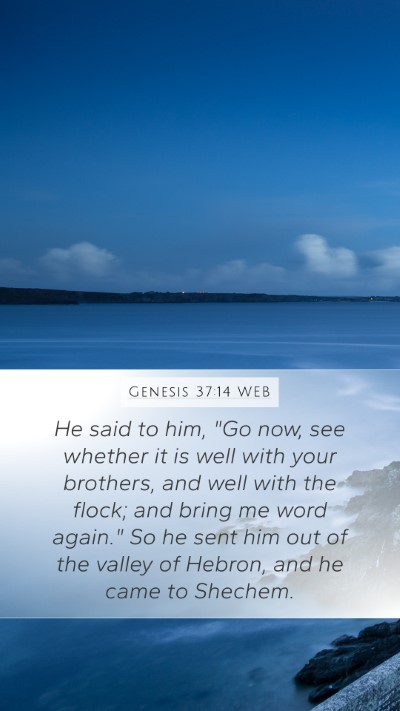 Genesis 37:14 WEB Bible Verse Image