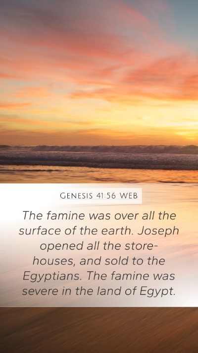 Genesis 41:56 WEB Bible Verse Image