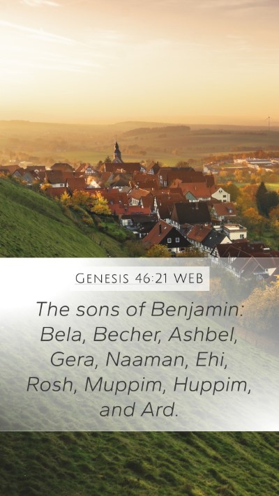 Genesis 46:21 WEB Bible Verse Image
