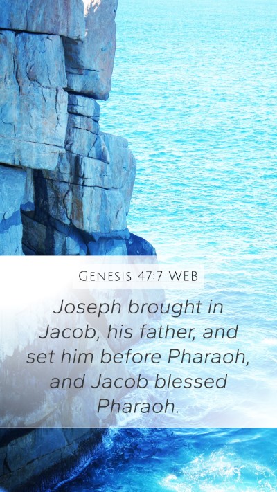 Genesis 47:7 WEB Bible Verse Image