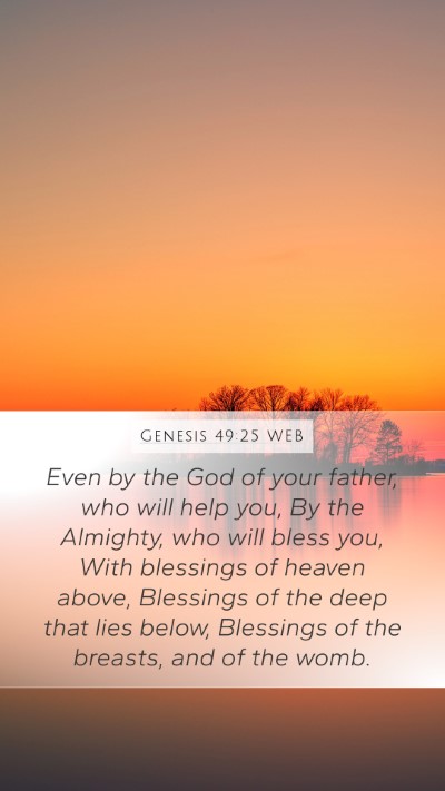 Genesis 49:25 WEB Bible Verse Image