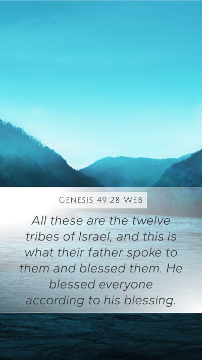 Genesis 49:28 WEB Bible Verse Image