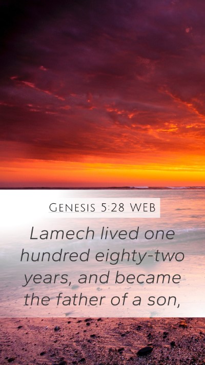 Genesis 5:28 WEB Bible Verse Image