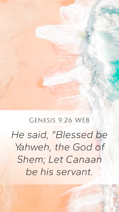 Genesis 9:26 WEB Bible Verse Image