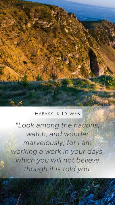 Habakkuk 1:5 WEB Bible Verse Image