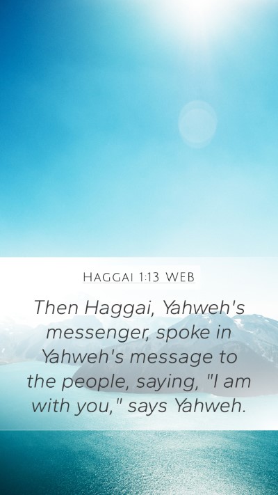 Haggai 1:13 WEB Bible Verse Image