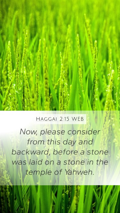 Haggai 2:15 WEB Bible Verse Image