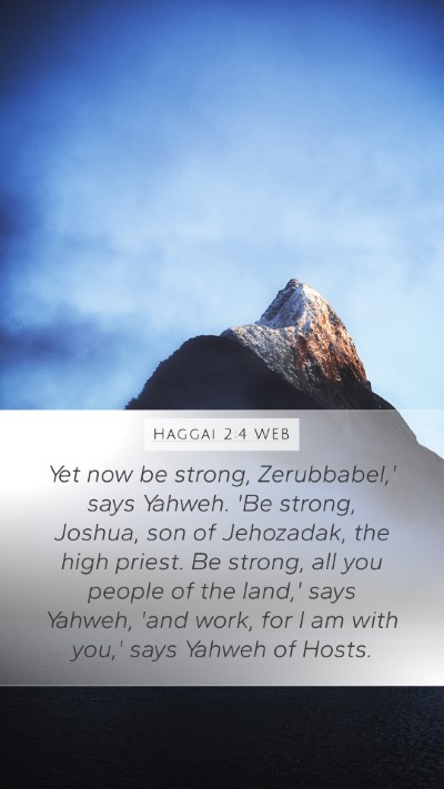 Haggai 2:4 WEB Bible Verse Image