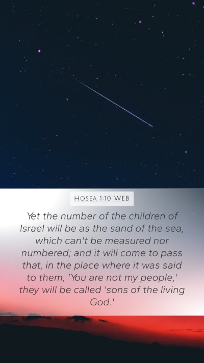 Hosea 1:10 WEB Bible Verse Image