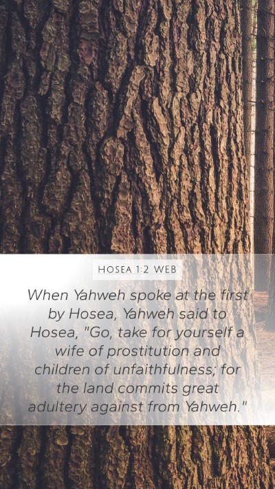Hosea 1:2 WEB Bible Verse Image