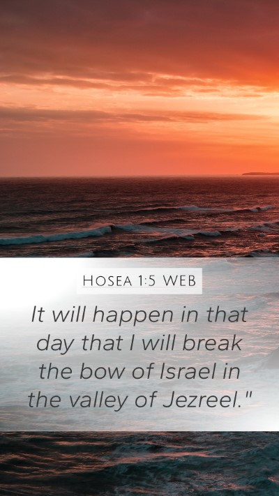 Hosea 1:5 WEB Bible Verse Image