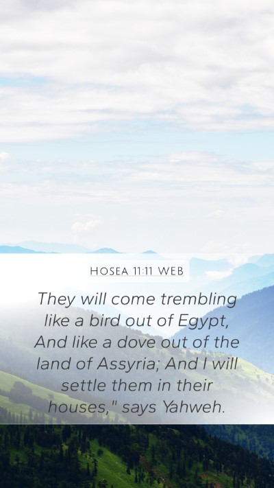 Hosea 11:11 WEB Bible Verse Image