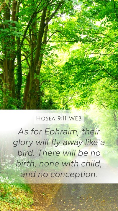 Hosea 9:11 WEB Bible Verse Image