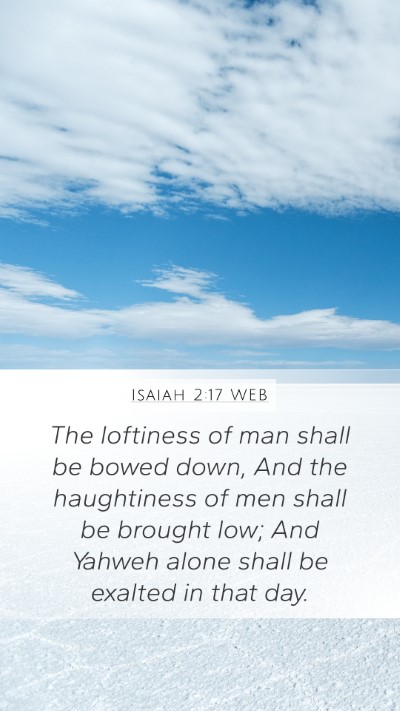 Isaiah 2:17 WEB Bible Verse Image