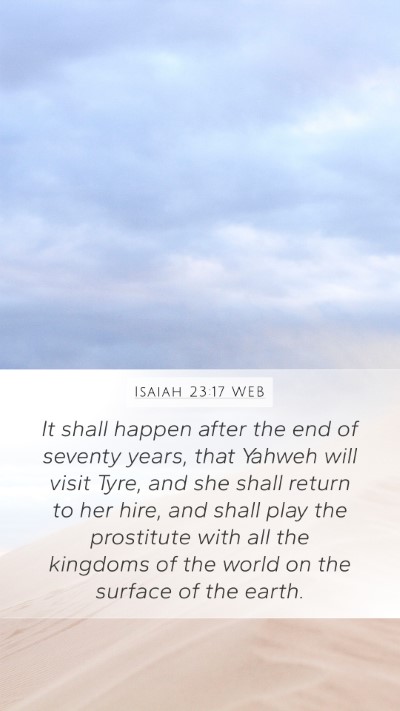 Isaiah 23:17 WEB Bible Verse Image