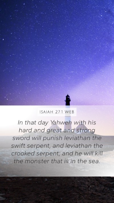 Isaiah 27:1 WEB Bible Verse Image