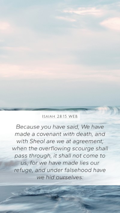Isaiah 28:15 WEB Bible Verse Image