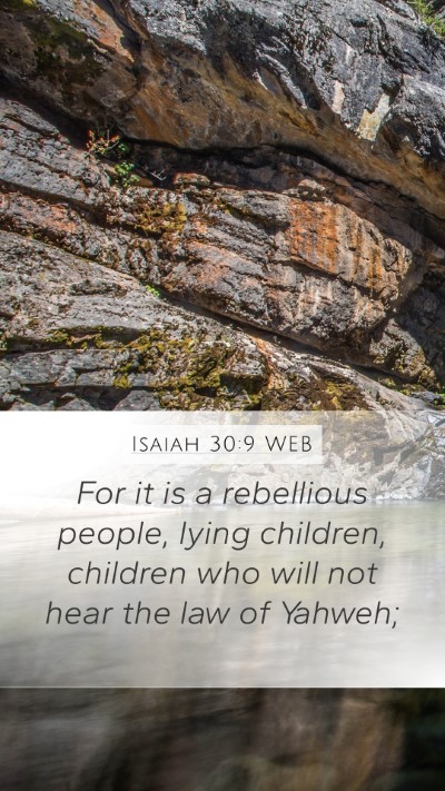 Isaiah 30:9 WEB Bible Verse Image