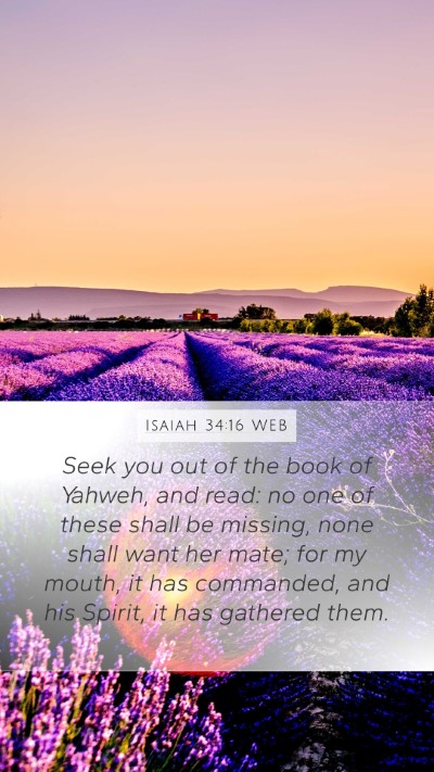 Isaiah 34:16 WEB Bible Verse Image