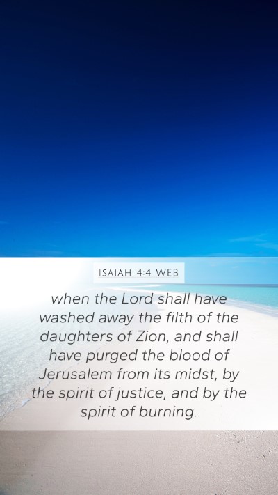 Isaiah 4:4 WEB Bible Verse Image