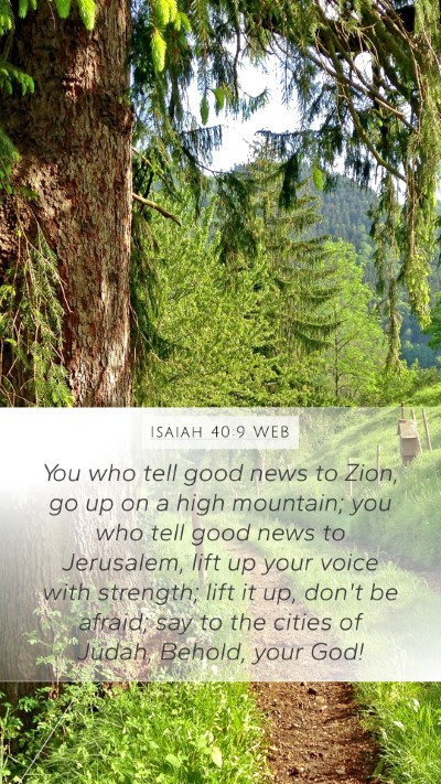 Isaiah 40:9 WEB Bible Verse Image