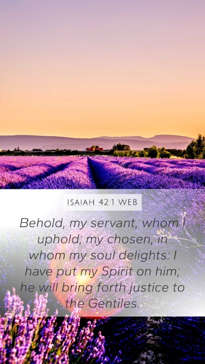 Isaiah 42:1 WEB Bible Verse Image